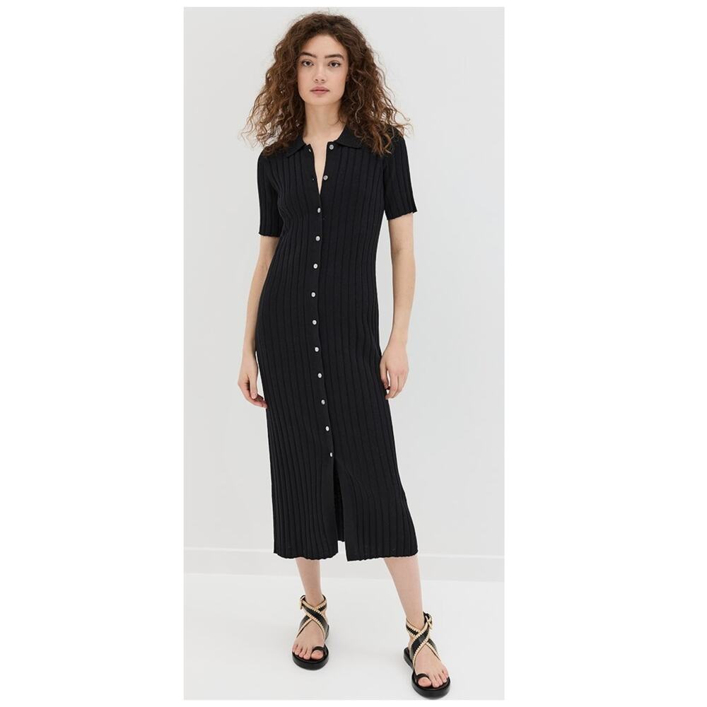 Alex Mill Alice Ribbed Sweater Midi Dress Size Medium
